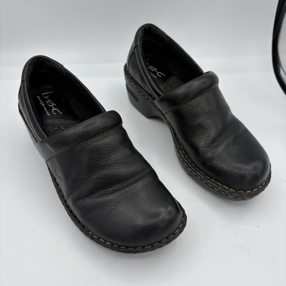 Born‎ Concept BOC Clogs Womens Size 7.5 Peggy Nursing Work Black Leather B1 - Picture 1 of 10